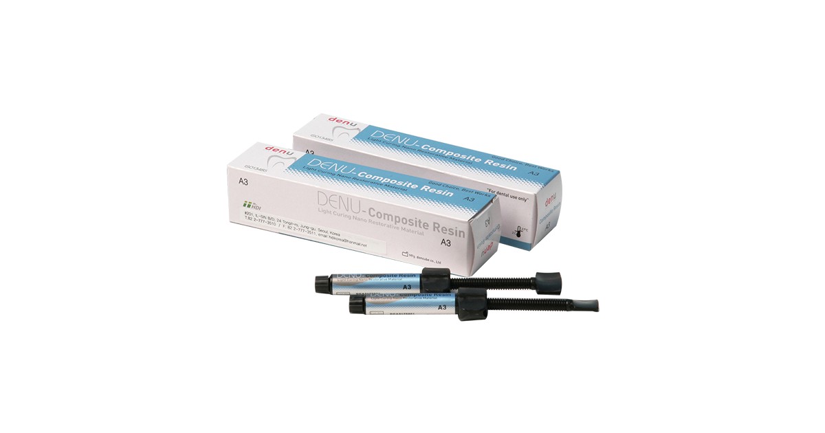Dental NanoComp Flowable Composite Resin – Light Cured, Shade A1, 8x2g Syringes