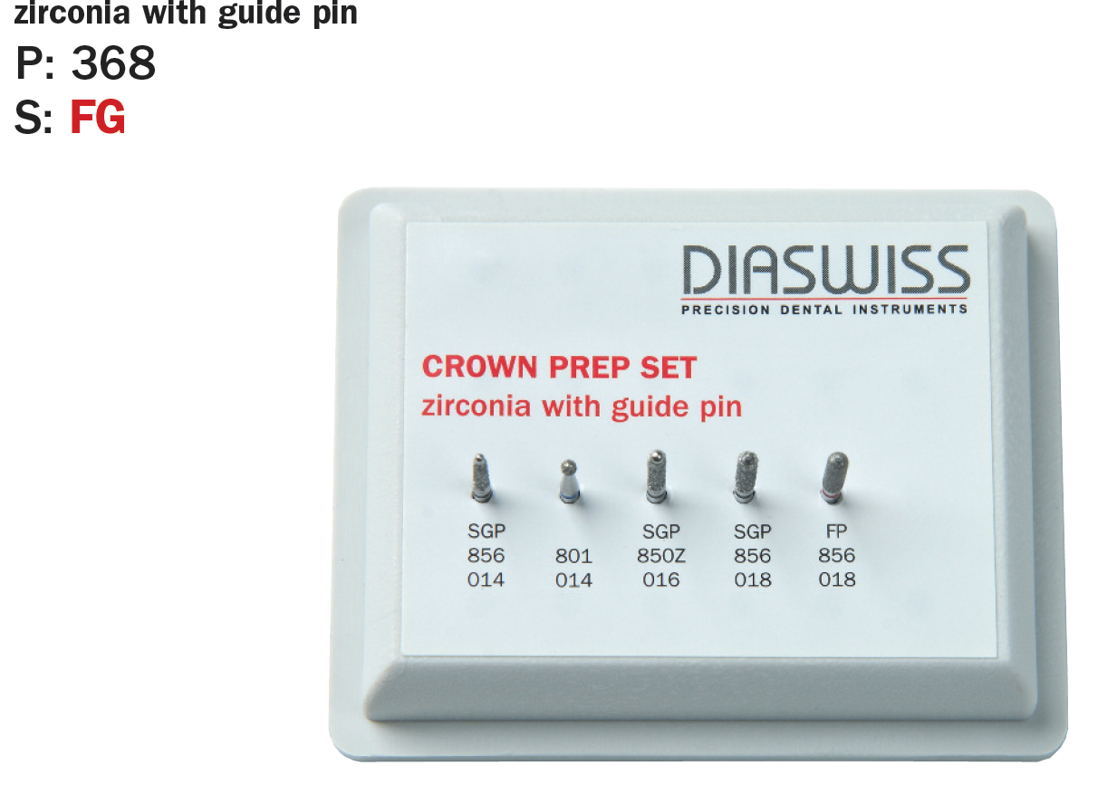 Crown Prep Set Diamond Burs